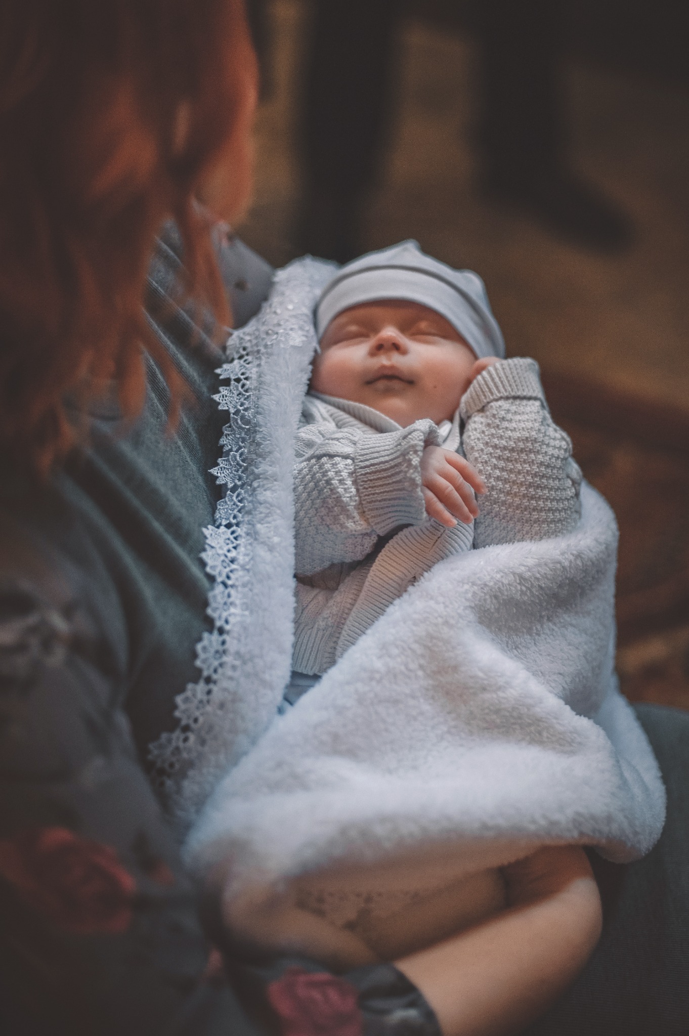 Portret niemowlęcia podczas chrztu — Fotogłos