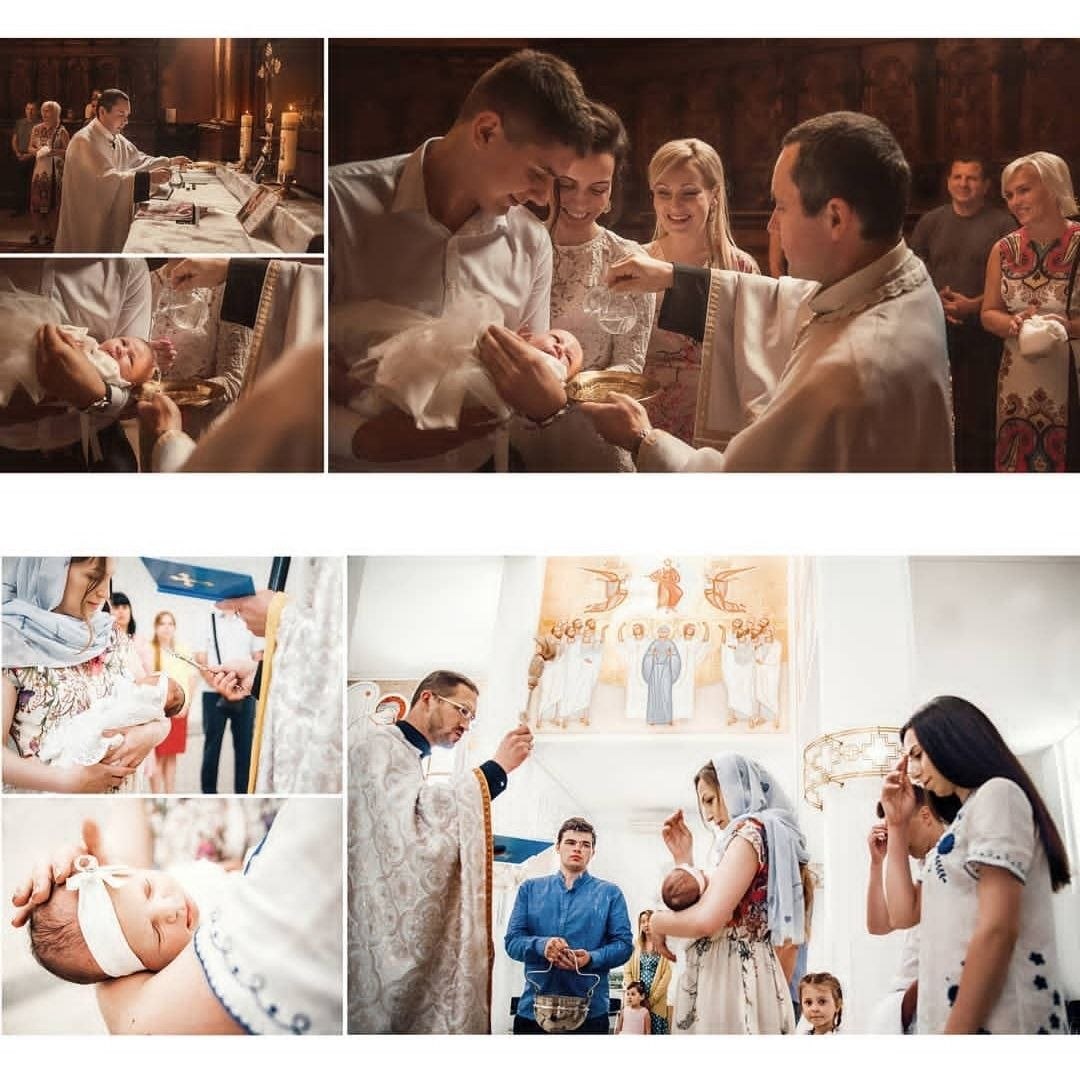 Reportaż z chrztu — rodzinne kadry podczas ceremonii — Fotogłos